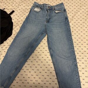 Zara High Rise Women Jeans - Light Blue